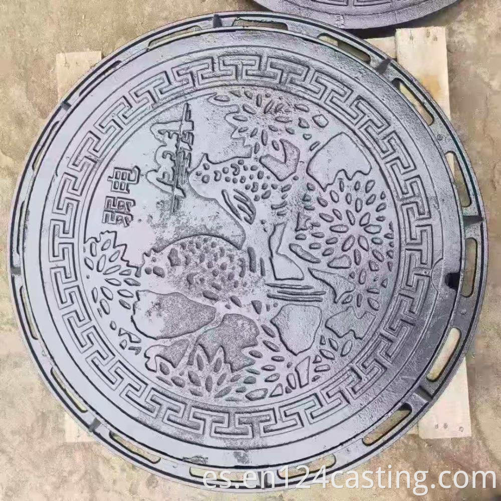 Ductile Manhole Cover For Electric Use Co 650 C250